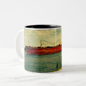 Red Freighter Zweifarbige Tasse (Vorderseite Links)