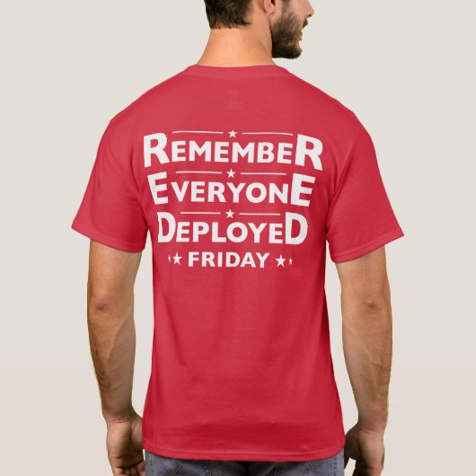 RED Freitag T-Shirt (Rückseite)