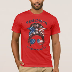 RED Freitag Unordentliche Zopf T-Shirt - Denke an 