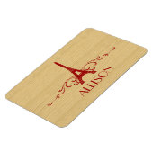 Red French Blüh Premium Magnet (Linke Seite)