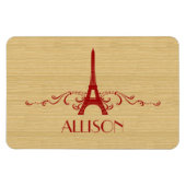 Red French Blüh Premium Magnet (Horizontal)