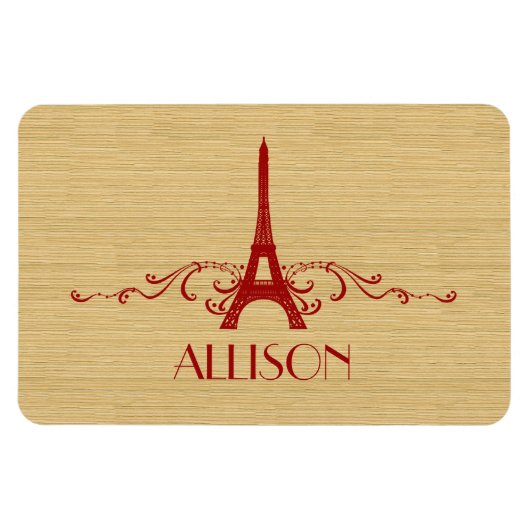 Red French Blüh Premium Magnet (Horizontal)