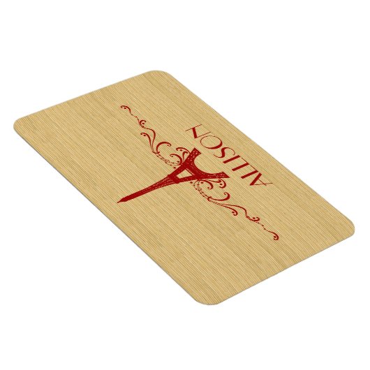 Red French Blüh Premium Magnet (Rechte Seite)