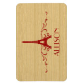 Red French Blüh Premium Magnet (Vertikal)