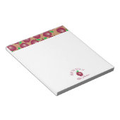 Red Fresh Apple Educator Notepad Notizblock (angewinkelt)