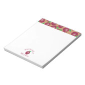 Red Fresh Apple Educator Notepad Notizblock (Rotiert)