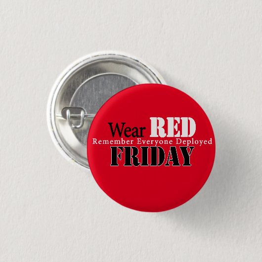 RED Friday Button (Vorne & Hinten)