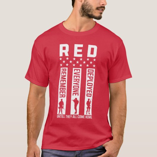 RED Friday Denken Sie daran, alle eingesetzt T-Shirt (Vorderseite)