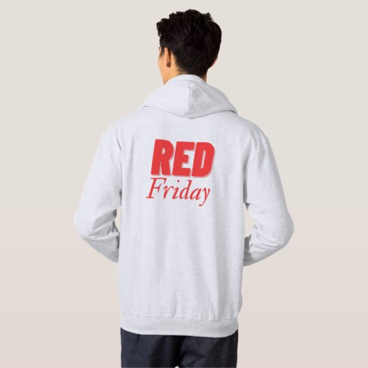 Red Friday hoodie (Schwarz voll)