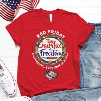 RED FRIDAY - Name des Militärhundes T-Shirt