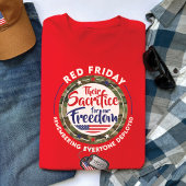 RED FRIDAY - Name des Militärhundes T-Shirt
