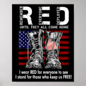 Red Friday Suprt Our Troops Until They All Come Ho Poster (Vorne)