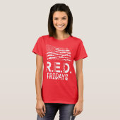 RED Fridays Denken Sie daran, dass alle Militär ei T-Shirt (Vorne ganz)