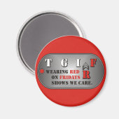 Red Fridays Magnet (Vorderseite/Rückseite)