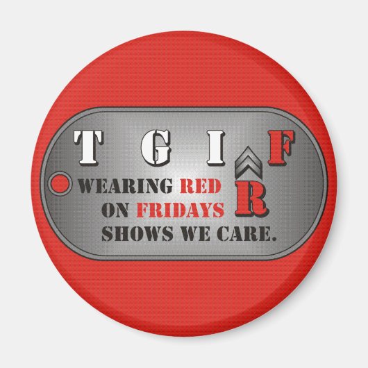 Red Fridays Magnet (Vorne)