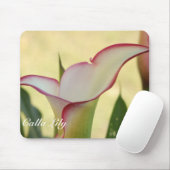 Red Fringe Calla Lily Mousepad (Mit Mouse)