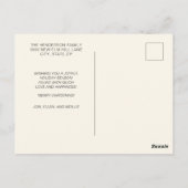 Red FroChristmas 4 Foto Urlaub Postkarte (Rückseite)