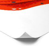 Red Frog Digital Print | Froschwand Poster (Ecke)