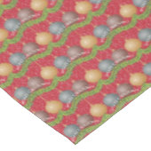 RED Frohe Weihnachtsbällmuster Tischdecke (Schrägansicht)