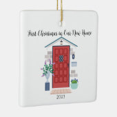 Red Front Door Erstes Weihnachten in unserer neuen Keramikornament (Rechts)