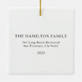 Red Front Door Erstes Weihnachten in unserer neuen Keramikornament (Rückseite)