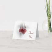 Red Frosty Winter Berries Vielen Dank Dankeskarte (Vorderseite)