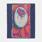 Red Fruits Bowl Fleecedecke (Vorderseite)