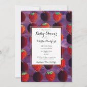 Red Fruits Country Baby Dusche / Sprinkle Einladung (Vorderseite)