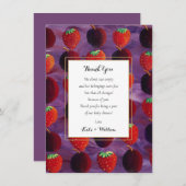 Red Fruits Country Baby Dusche / Sprinkle Gedicht Dankeskarte (Vorne/Hinten)