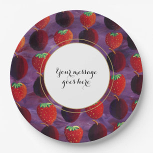 Red Fruits Country Celebration Pappteller