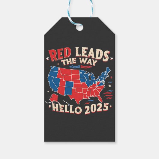 Red Führt den Weg Hallo 2025 Einweihung Trump Geschenkanhänger (Vorderseite)