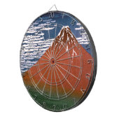 Red Fuji, Aka Fujiyama Volcano Katsushika Hokusai Dartscheibe (Vorderseite rechts)