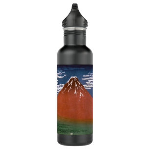 Red Fuji, Aka Fujiyama Volcano Katsushika Hokusai Edelstahlflasche