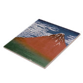 Red Fuji, Aka Fujiyama Volcano Katsushika Hokusai Fliese (Seite)