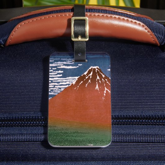 Red Fuji, Aka Fujiyama Volcano Katsushika Hokusai Gepäckanhänger (Vorderseite Insitu 2)