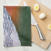 Red Fuji, Aka Fujiyama Volcano Katsushika Hokusai Geschirrtuch (Viertel Falte)