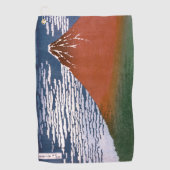 Red Fuji, Aka Fujiyama Volcano Katsushika Hokusai Golfhandtuch (Vorderseite)