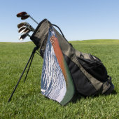 Red Fuji, Aka Fujiyama Volcano Katsushika Hokusai Golfhandtuch (Gras)