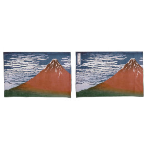 Red Fuji, Aka Fujiyama Volcano Katsushika Hokusai Kissenbezug