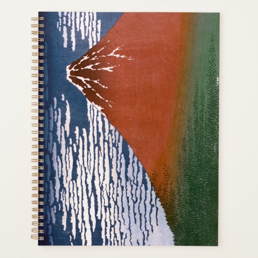 Red Fuji, Aka Fujiyama Volcano Katsushika Hokusai Planer (Vorderseite)