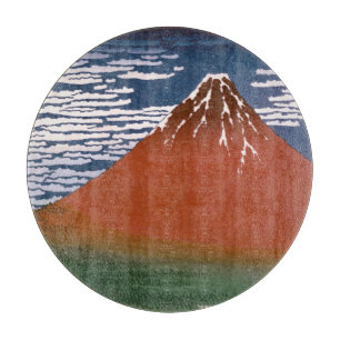 Red Fuji, Aka Fujiyama Volcano Katsushika Hokusai Schneidebrett