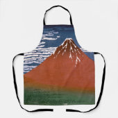 Red Fuji, Aka Fujiyama Volcano Katsushika Hokusai Schürze (Vorderseite)