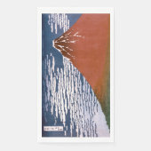 Red Fuji, Aka Fujiyama Volcano Katsushika Hokusai Serviette (Vorderseite)