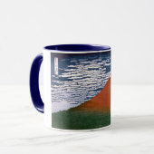 Red Fuji, Aka Fujiyama Volcano Katsushika Hokusai Tasse (Vorderseite Links)