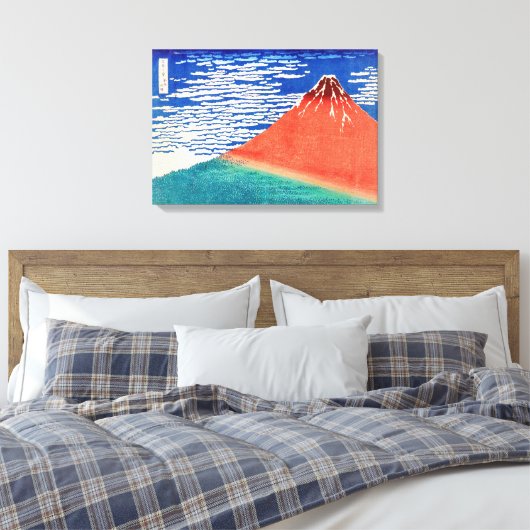 Red Fuji | Hokusai | Leinwanddruck (Insitu (Schlafzimmer))