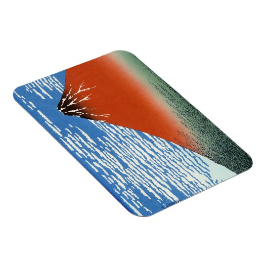 Red Fuji Südwind morgens Magnet (Rechte Seite)