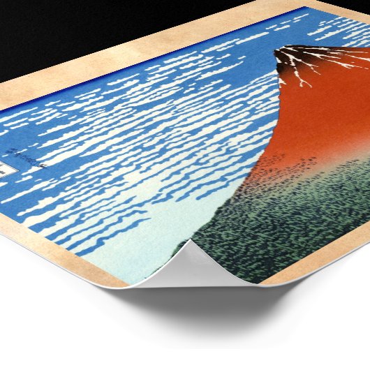 Red Fuji Südwind morgens Poster (Ecke)