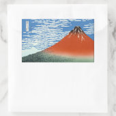 Red Fuji Südwind morgens Rechteckiger Aufkleber (Tasche)