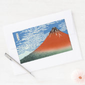 Red Fuji Südwind morgens Rechteckiger Aufkleber (Umschlag)