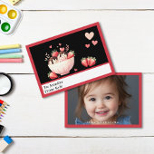 Red Full Foto Mini-Unterricht Valentinstag Mitteilungskarte